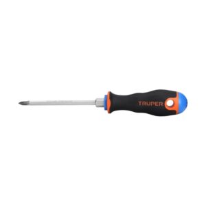 Desarmador de cruz 3/16" x 4" mango comfort grip, 100836, DP-3/16X4B, Truper