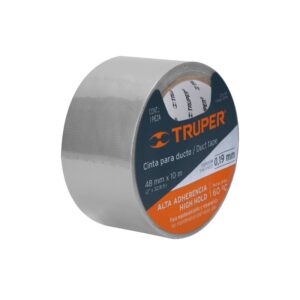 Cinta ducte tape gris 0.19 mm x 10m, 12586, CDU-10X, Truper