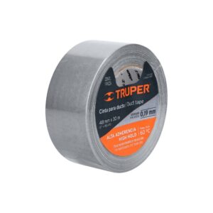 Cinta ducte tape gris 0.19 mm x 30m, 12587, CDU-30X, Truper