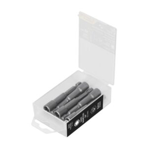 Dados magnéticos hexagonales 1/4" (6.5mm) largo 65mm acero al cromo, 12939/PUDE-9025, Truper