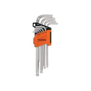 Juego 13 llaves allen largas mm punta bola con organizador, 13643, ALLX-10P, Truper
