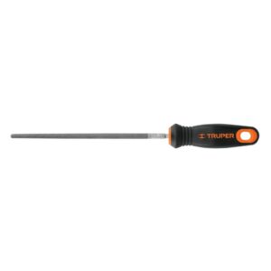 Lima redonda bastarda 8" con mango doble inyección, 15316/LRB-8T, Truper
