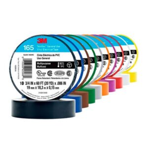 Cinta aislante temflex vinilo 3/4"x18m, 165, 3M