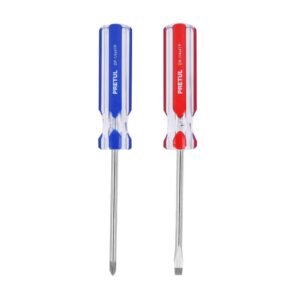Duo de destornillador de 1/4 x 4" mango PVC, 20210, DUO-1/4X4TP, Pretul