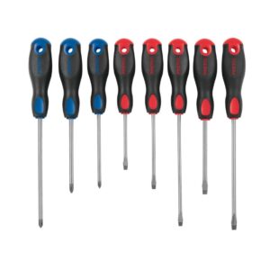 Juego de 8 desarmadores mango comfort grip, 20219, JD-8BP, Pretul