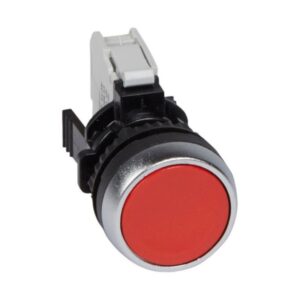 Pulsador Rasante Plástico Rojo 22mm 1na Ozmos, 23701
