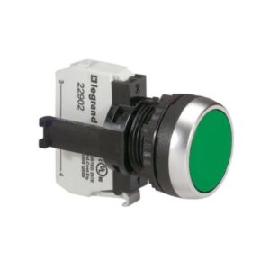 Pulsador Rasante Plástico Verde 22mm 1na Ozmos, 23702