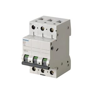 Interruptor termomagnético p/riel 3P 20A 220/380VAC curva C 6kA sentron, 5SL6320-7MB, Siemens