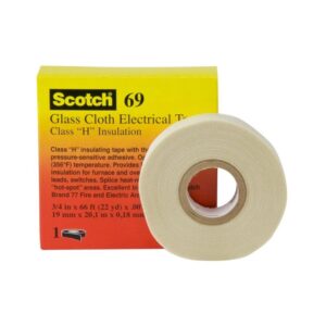 Cinta adhesiva scotch 69 fibra de vidrio color blanco, 69, 3M