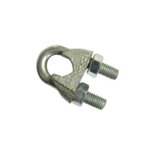 Abrazadera para cable acerado 1/8", ABR-CA-012