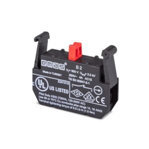 Bloque de Contacto NC 4A (AC15) 300V, 2.5kW, B2, Emas