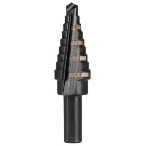 Broca Escalonada Oxido Negro 9 Escalones 1/4" A 3/4", 12123, BES-9