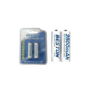 Pilas recargables AA 2500 MMAH (2 unidades), BST-NH-AA2500BP2, Beston