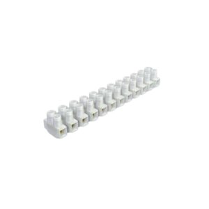 Bornera Tipo Regleta Pvc 16mm-30amp Blanco