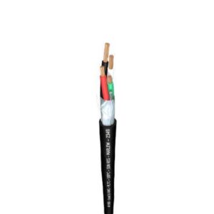 Cable De Control Apantallado 1x2x18awg Libre De Halógeno Negro