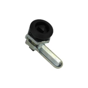 Chapa Metalica Para Tablero Adosable Con Interior De Plástico Color Negro