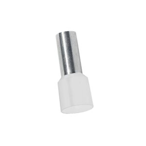 Terminal tipo tubular simple aislado 0.75mm2 c/blanco x 100und, E7508, Cnhowder