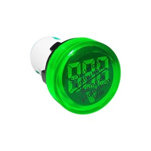 Indicador piloto verde de voltaje voltímetro digital redondo 22mm AC 30-500V, ED16-22VD, Owen