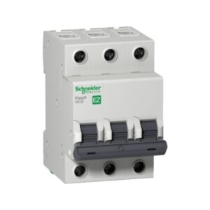 Interruptor Termomagnético P/Riel 3P 10A 230/400VAC 10/6kA Easy9, EZ9F56310, Schneider Electric
