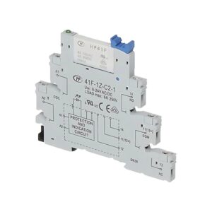 Relé Completo Tipo Borne 6mm, 230v AC/DC, 1NA/NC, HF.41F-1Z-C2-4/60-ZS