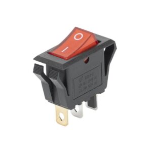 Switch rocker con neón 3P On- Off 15A 250VAC, KCD3-004