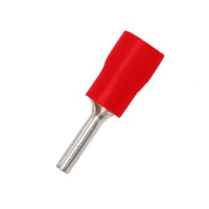 Terminal tipo pin aislado 22-16AWG rojo x 100und, PIN1.25, Starker