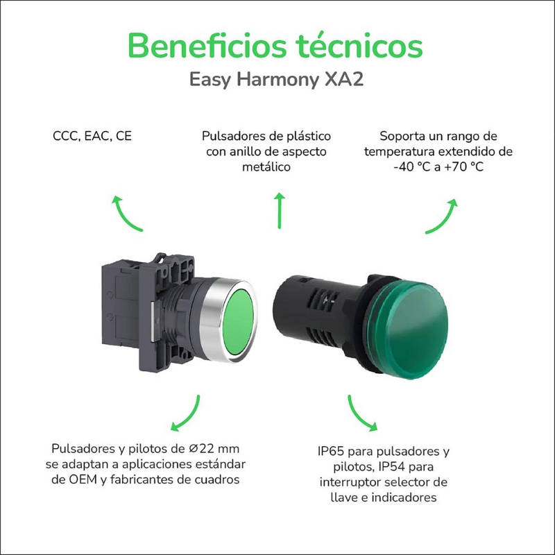 Selector 2 posiciones fijas 1NA 0-1 22mm easy XA2, XA2EJ21, Schneider Electric - Image 10