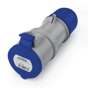 Tomacorriente industrial aéreo 32A 6H 200-250V 2P+T IP44, 313.3243, Scame