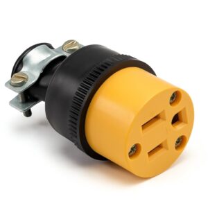 Tomacorriente Hembra de Goma 2Px15A 125VAC, THG-U35-2S