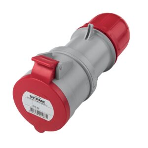 Tomacorriente industrial aéreo 3x32A+T, 415V IP44 6H optima, 313.3246, Scame