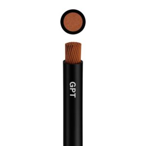 Conductor eléctrico unipolar GPT-3 16AWG, 600V c/negro, Elcope