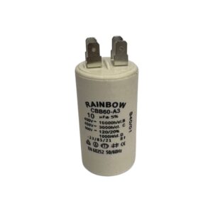 Condensador cerámico para motor 4 pines; capacitor permanente 10uF, CBB60-A3-10UF/450, Rainbow
