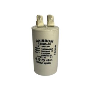 Condensador cerámico para motor 4 pines; capacitor permanente 12uF, CBB60-A3-12UF/450, Rainbow