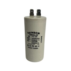 Condensador cerámico para motor 4 pines; capacitor permanente 35uF, CBB60-A3-35UF/450, Rainbow