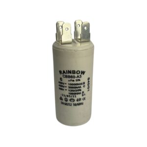 Condensador cerámico para motor 4 pines; capacitor permanente 6uF, CBB60-A3-6UF/450, Rainbow