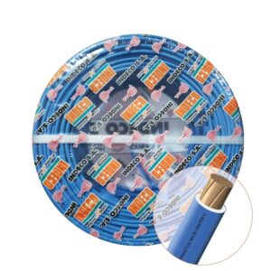Conductor eléctrico unipolar NH-80, 2.5mm c/azul, Indeco