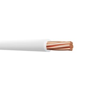 Conductor eléctrico unipolar THW-90 12AWG, 750V c/blanco, Elcope