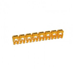 Marcador para Cable 14-12AWG (2.5-4mm) rollo x 1000 und letras, EC-1-S