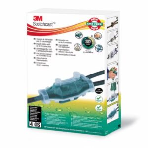 Juego de ramas de resina fundida Scotchcast forma Fr Y, 0,6/1 Kv, 4x 1,5 - 4 Mm2, 92-NBB 0 GS, 3M