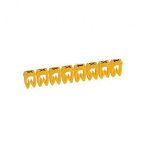 Marcador para Cable 14-12AWG (2.5-4mm) rollo x 1000 und letras, EC-1-X