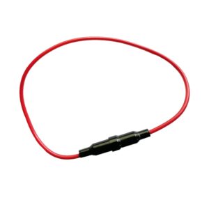 Portafusible F/ 5x20mm europeo cable rojo, K3040BS