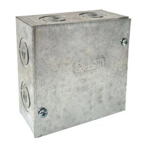 Caja metálica pretoquelada 100x100x50mm (1.5mm), Jormen