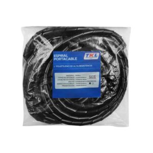Espiral Negro para Cable Bolsa de 6mm x 10m, SB-6, TKL
