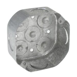 Tapa octogonal circular metálica 100x40mm, 0.9mm, Jormen