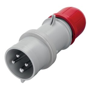 Enchufe industrial aéreo 3x32A+T, 415V IP44 6H optima, 213.3236, Scame