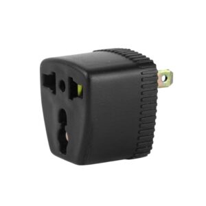 Adaptador enchufe negro 15A 220V, A-126, Star Electric