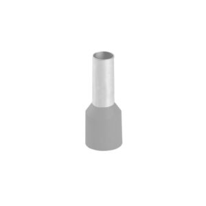 Terminal tipo tubular simple aislado 4mm2 c/gris x 100und , E4012, Starker