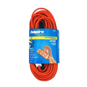 Extensión eléctrica uso rudo (30 metros) 220VAC/15A (3300W) naranja, FP0115, Fulgore