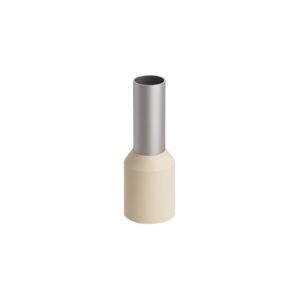 Terminal tipo tubular simple aislado 10mm2 c/marfil x 100und, E1012, Starker