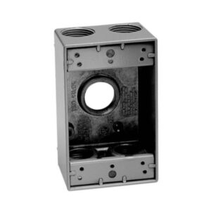 Caja Condulet de Aluminio Rectangular 5 Salidas de 3/4", TP7050, Eaton